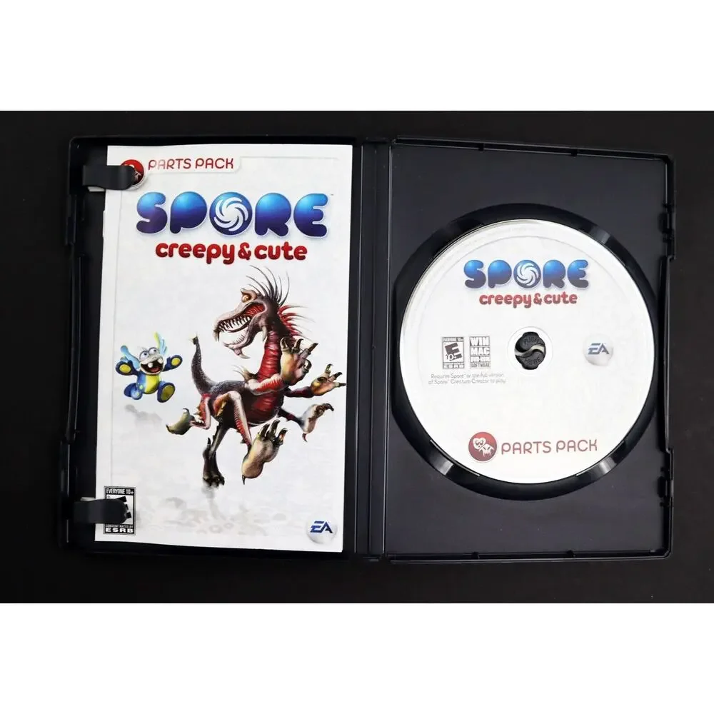 Spore Creepy & Cute Parts Pack‎ PC/Mac Video Game 2008 EA Complete Tested Works